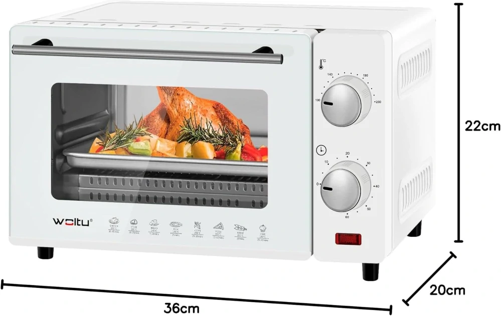 WOLTU mini trouba 10 l,trouba na pizzu, 100-230 °C
