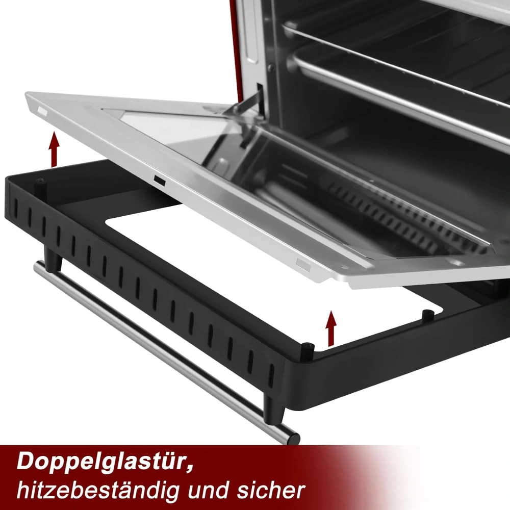 WOLTU mini trouba 10 l trouba na pizzu, 100-230 °C,