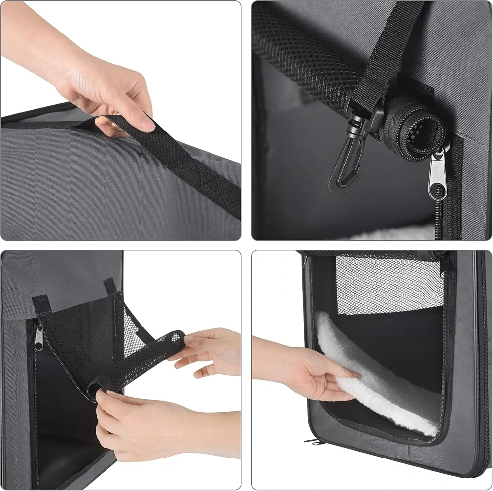 EUGAD 0339GL Skládací box na psa Š 74 x V 56 x H 49 cm