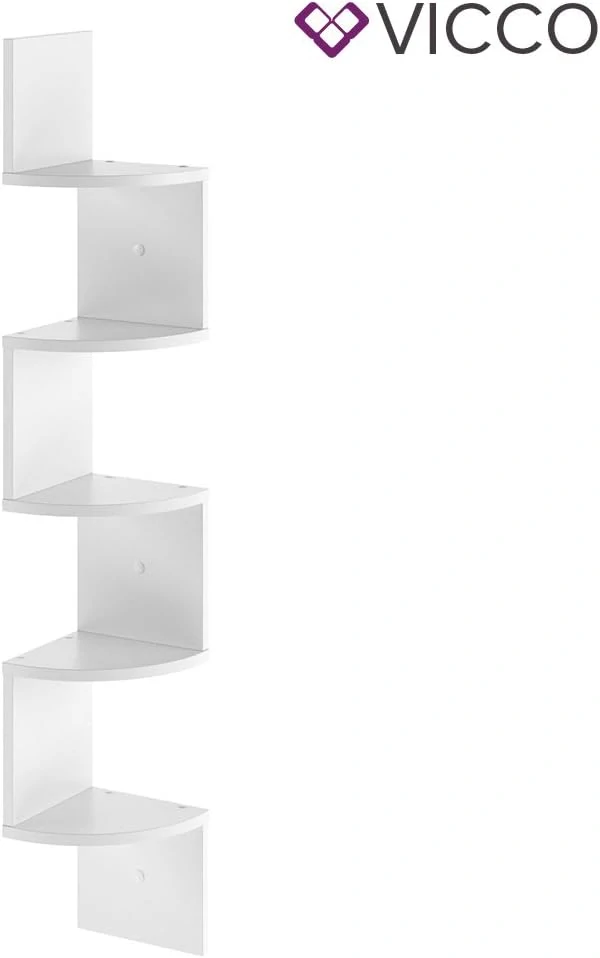 Nástěnná police Vicco Snake / Design police na knihy