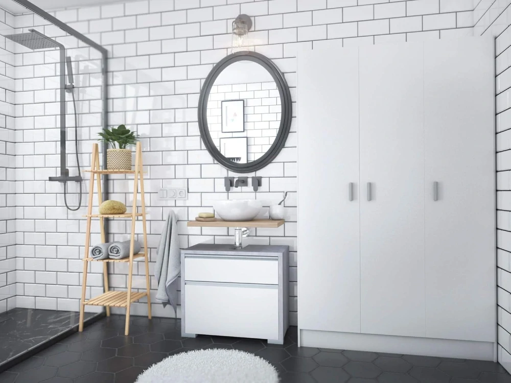 Skříňka pod umyvadlo 67 cm 33 cm 57 cm