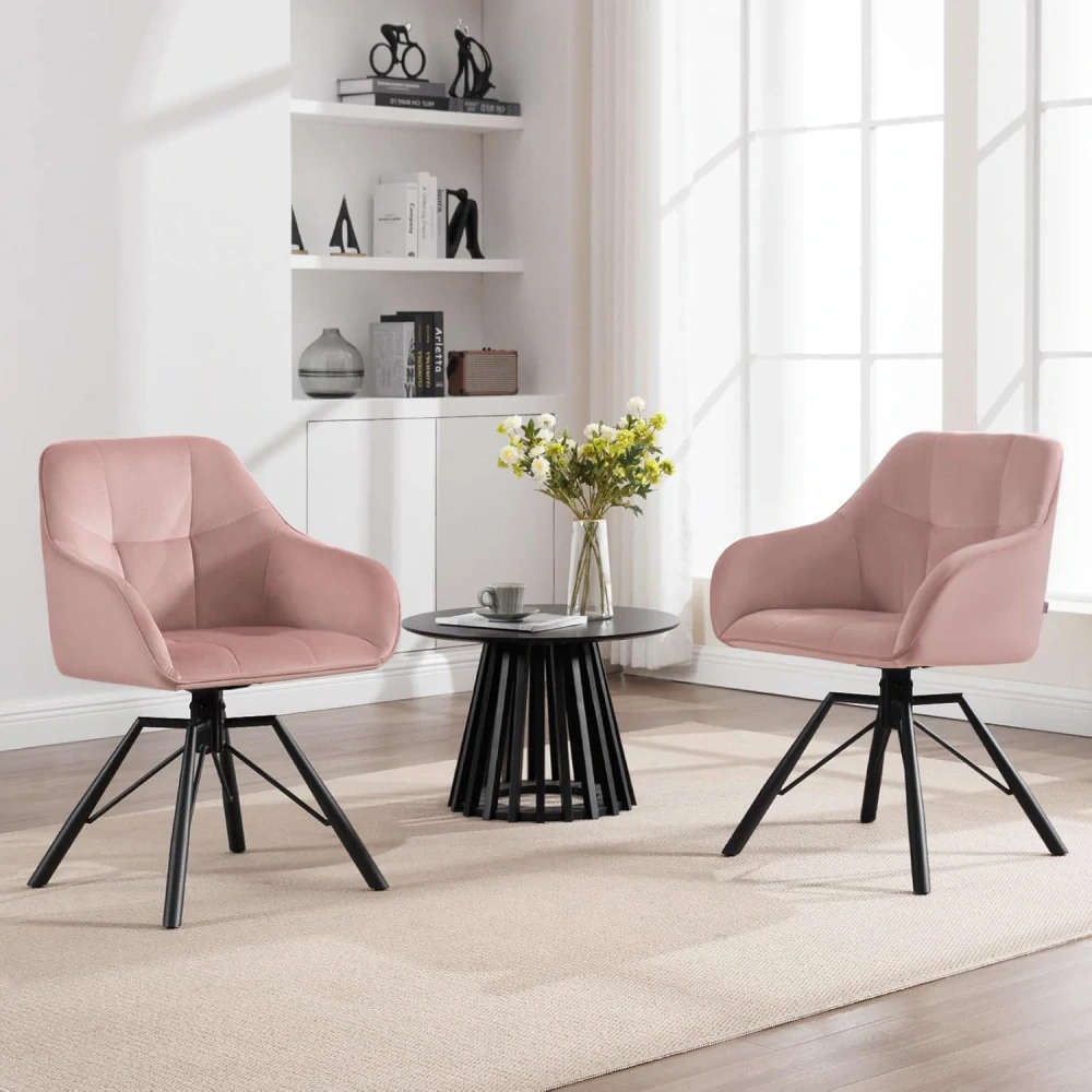 WOLTU BH365rs-1 Otočná jídelní židle Kuchyňská židle Čalouněná