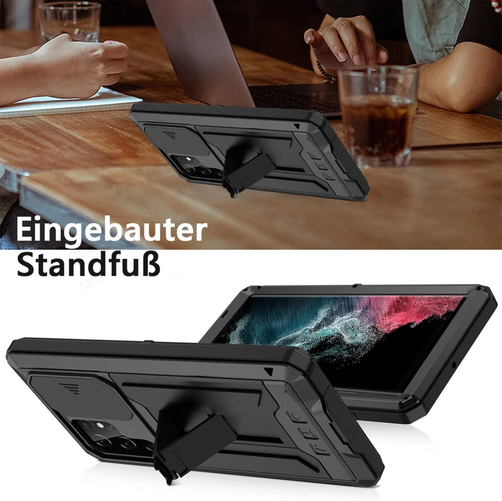 Hybridní silikonové pouzdro pro S22 Ultra 360°