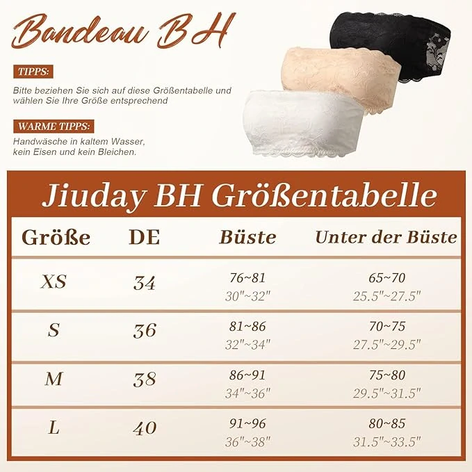 Bandeau podprsenka bez ramínek vel.M