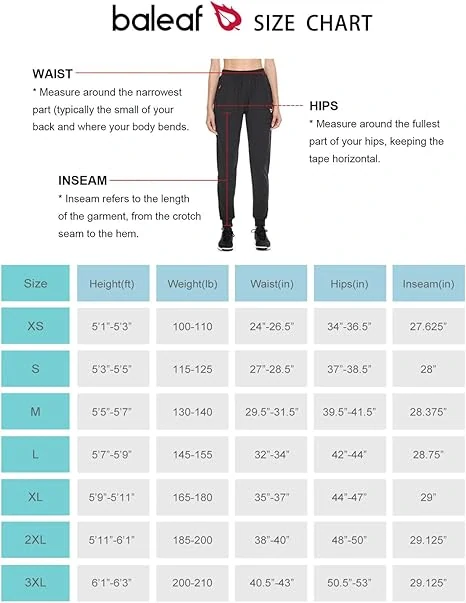 BALEAF jogger kalhoty pro ženy vel.M