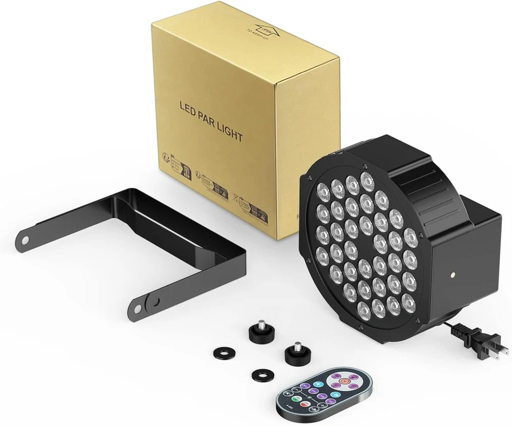 36 LED Černé bodové světlo na diskotéku