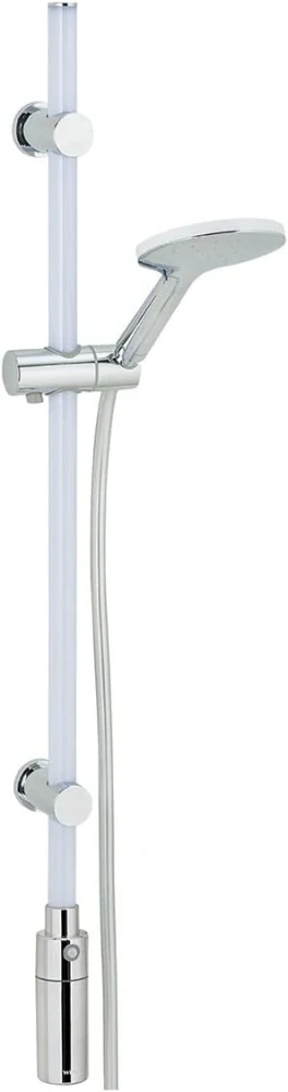 Sprchová tyč LED, 94 cm, sprchová hlavice a sprchová hadice, WENKO
