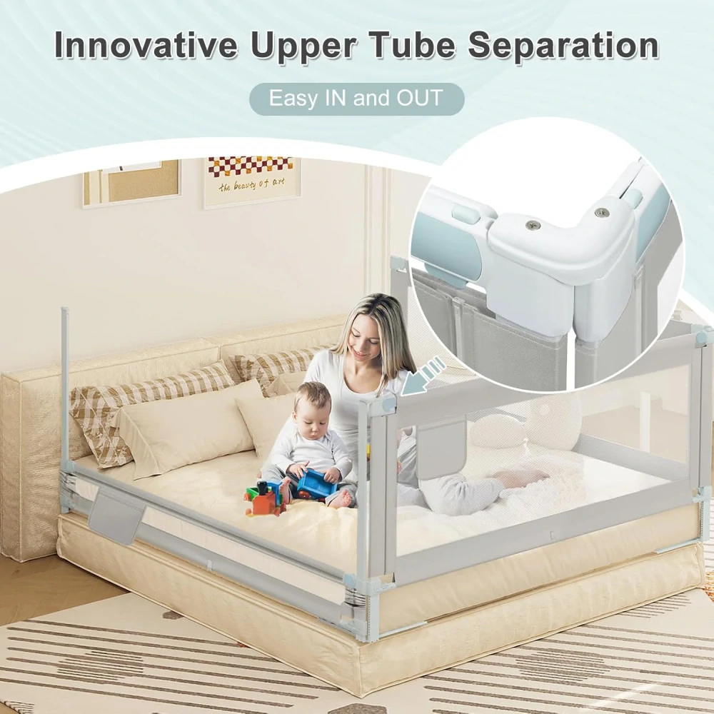 WOLTU Zábrana na postel KG003hgr02