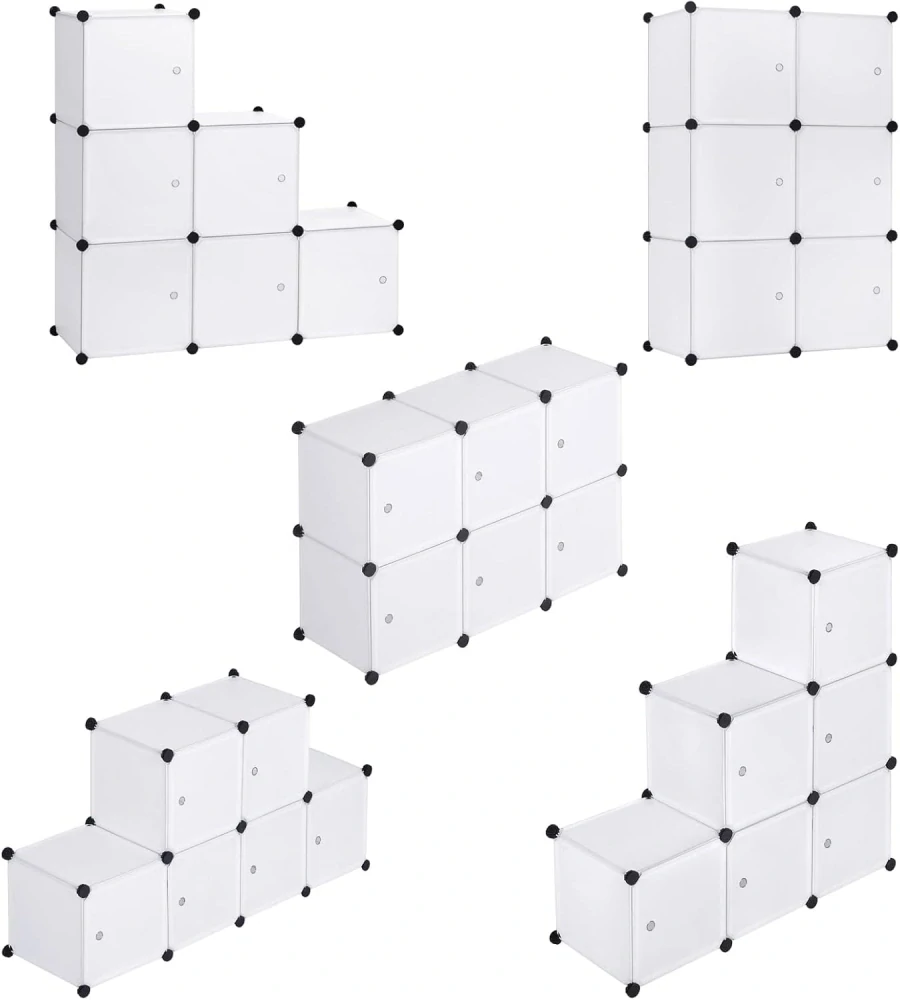 Skříň WOLTU DIY Šatní policový systém Skříň WOLTU DIY Šatní policový systém Skříň WOLTU DIY Šatní policový systém 96x30x96cm