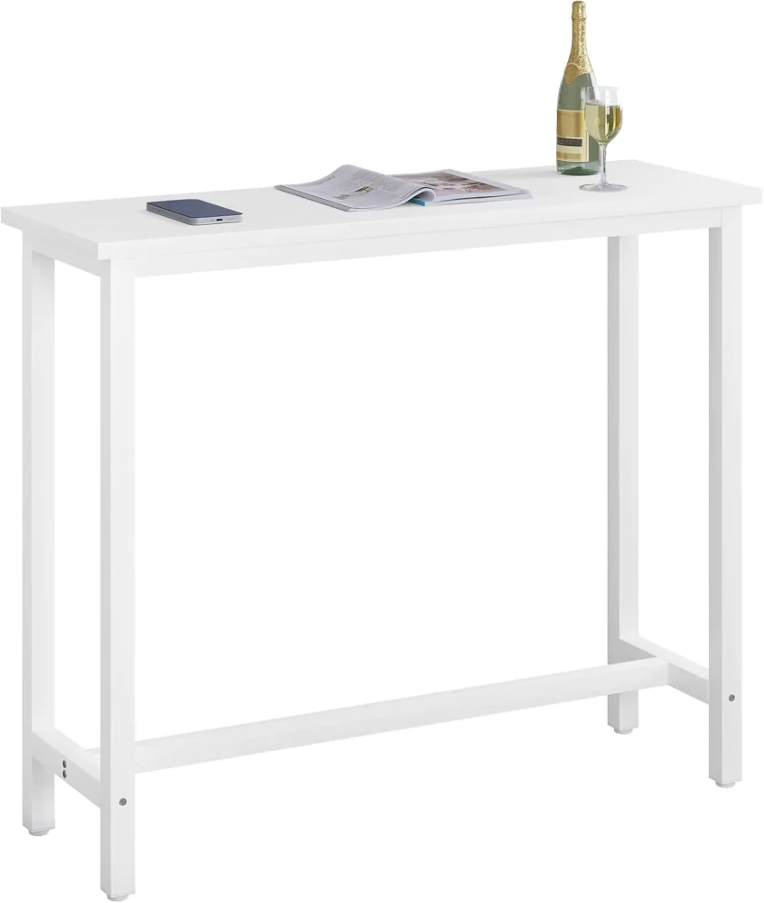 WOLTU BT17ws Barový stůl Bistro stůl 120 x 40 x 100 cm