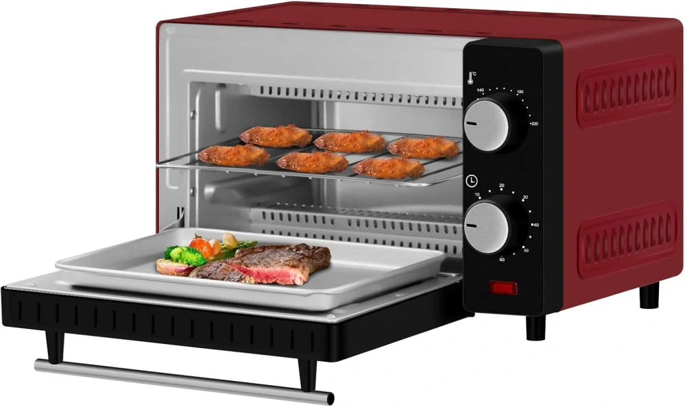 WOLTU mini trouba 10 l trouba na pizzu, 100-230 °C,