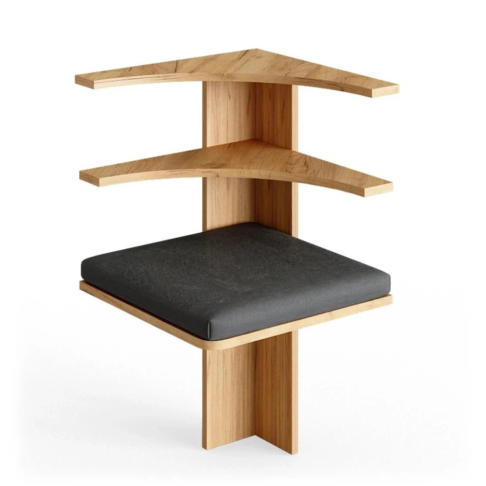 Vicco Lavice do jídelny do rohu Pískový dub 43.5 x 43.5 cm, Roman