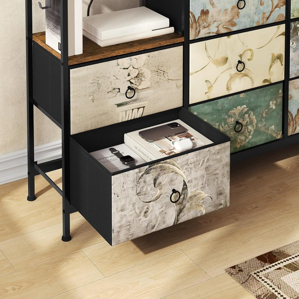WOLTU Komoda s 8 zásuvkami 30H x 132Š x 88V