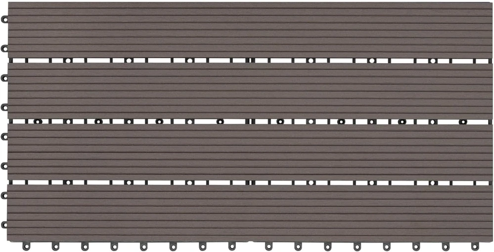 WOLTU WPC dlaždice 30 x 60 cm pro zahradu a terasu 6 kusů/1 m²