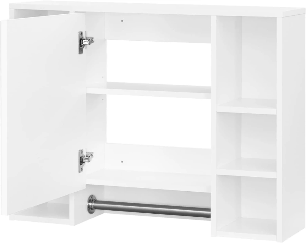 EUGAD Koupelnová skříňka se zrcadlem 80x20x60cm