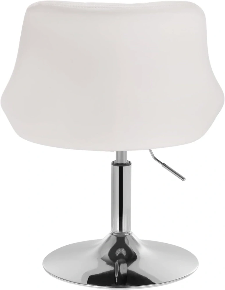 Pohodlná a ergonomická barová židle z umělé kůže a kovu