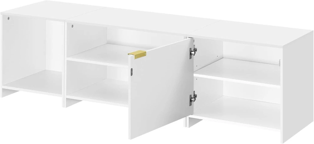 WOLTU TVS001ws2 TV stolek pro TV 160 x 45 x 39 cm, bílý