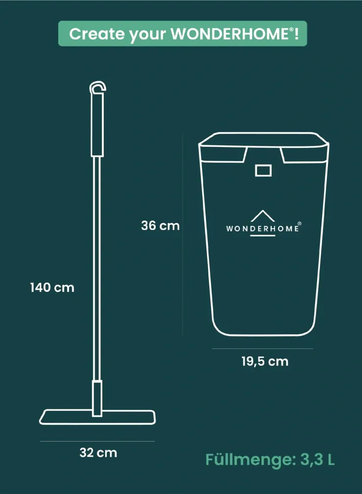 WONDERHOME kompaktní mop Smart