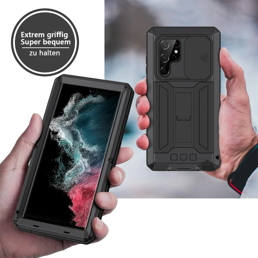Hybridní silikonové pouzdro pro S22 Ultra 360°