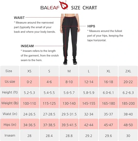 BALEAF jogger kalhoty pro ženy vel.M